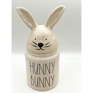 Rae Easter Dunn Hunny‎ Bunny Rabbit Canister Cookie Storage Jar Decor 12"